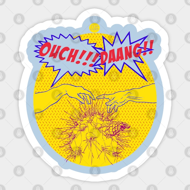 OUCH!!! Sticker by AgaCactus